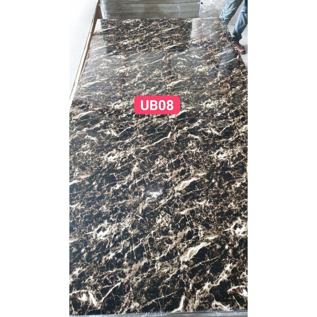 Tấm ván nhựa PVC trắng, vân gỗ vân đá quy cách 1m22x2m44