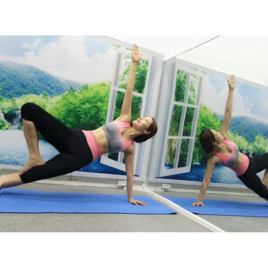 Thảm Tập Yoga 2 Lớp Màu Đỏ, Tập Gym, Tập Thể Dục - Chính Hãng miDoctor