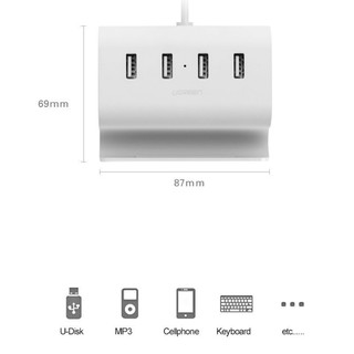 HUB chuyển đổi usb Type-C / USB / Micro USB ra 4 cổng USB Kiêm USB OTG