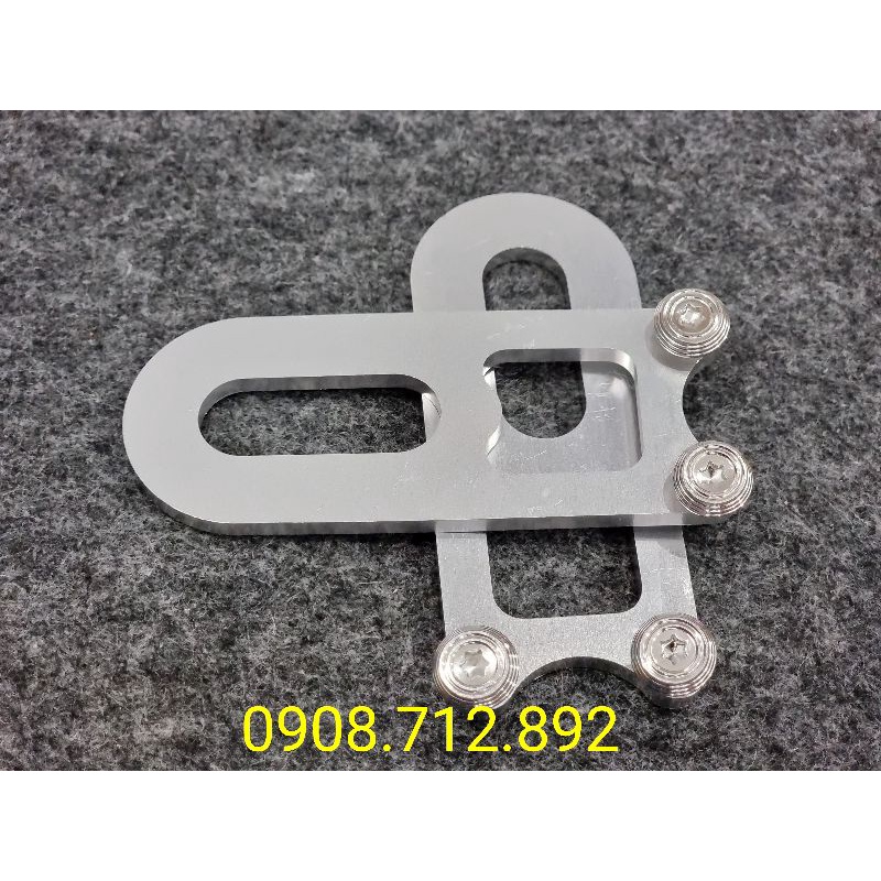 Nẹp gắp nhôm cnc hàng đẹp dầy 4 li gắn ex 150 , winne , raider , sonic