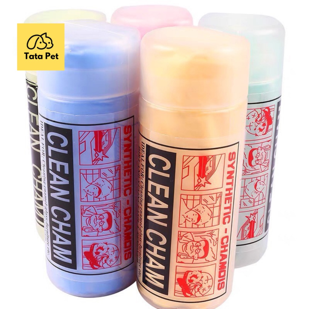Khăn tắm siêu thấm dành cho chó mèo - CLEAN CHAM - loại dày có hộp size lớn 66x43