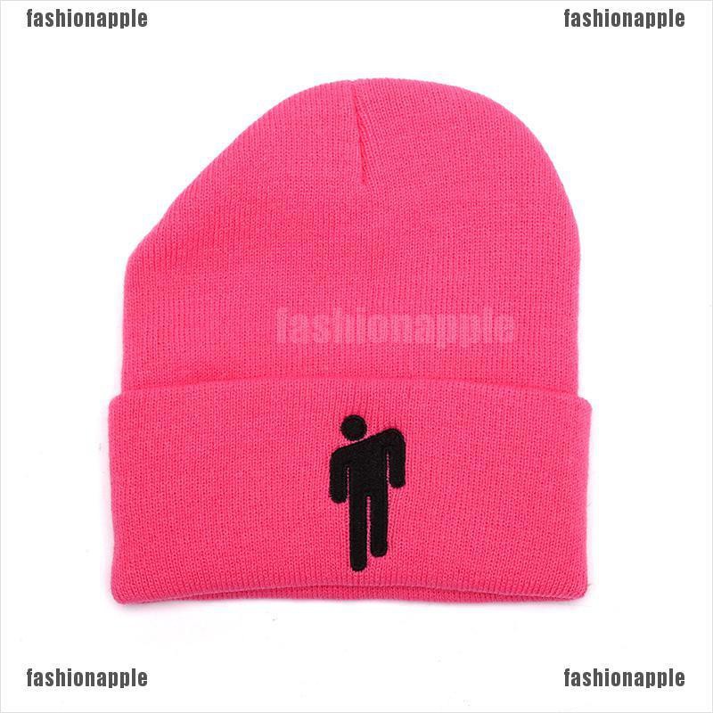 Mũ Beanie Dệt Kim Thêu Hình Billie Eilish Cá Tính