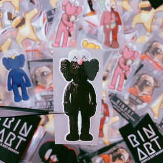 Decal Logo Sticker Patch in áo ủi trực tiếp lên vải hình KAWS nhiều màu