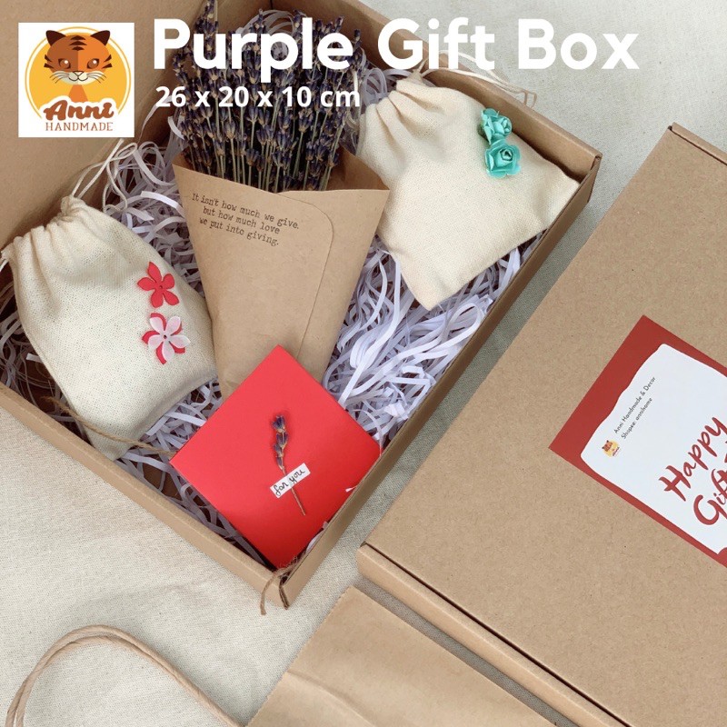 Quà tặng bạn gái, quà tặng đồng nghiệp, quà tặng tốt nghiệp, quà sinh nhật tinh tế Purple Gift Box (Hộp draft cao cấp) | BigBuy360 - bigbuy360.vn
