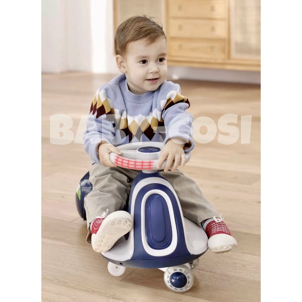 [CAYABE]: Xe trượt scooter - xe chòi chân 2 in 1 hình heo con và gấu Brown có đèn cho bé (chơi được tới 12 tuổi)