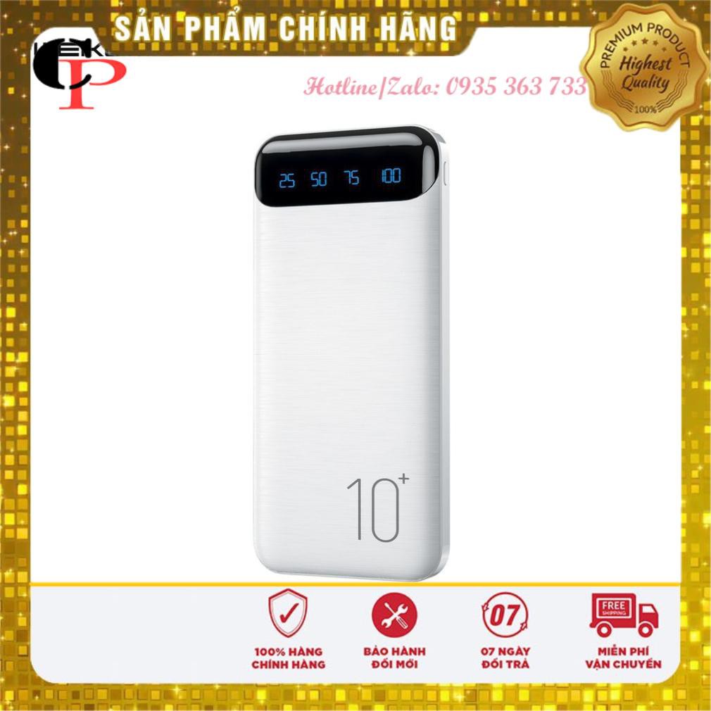 Sạc Dự Phòng 10000mah  FREE SHIP  pin sạc dự phòng mini 10000mAh WK WP-161 chính hãng, đèn led hiển thị %pin