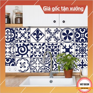 Decal Gạch Bông C44 - Set 30 ô 20x20cm - Decal Dán tường, Dán bếp, Trang trí nhà cửa - Viet Decor