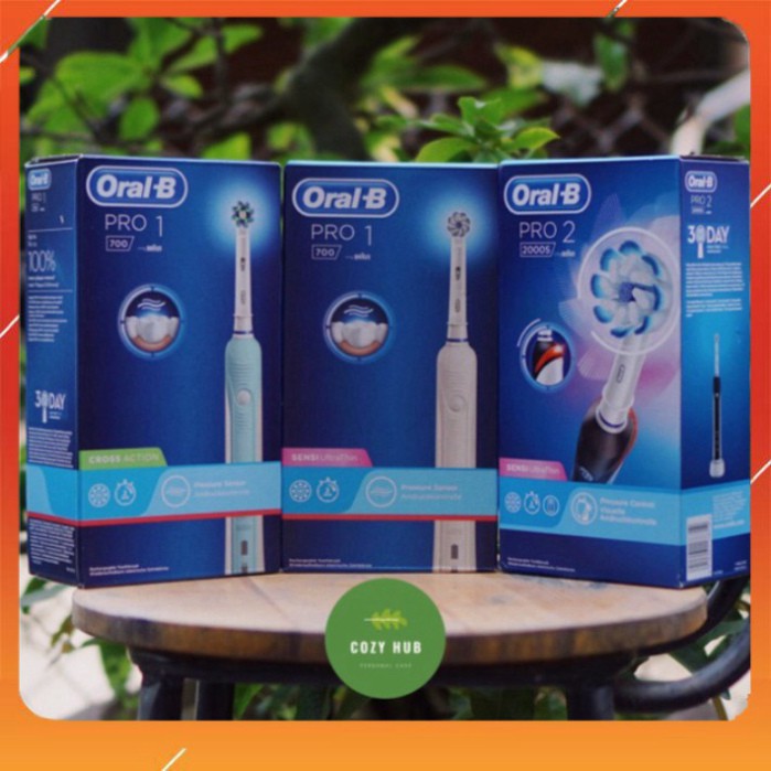 RẺ SÓ 1  [FREESHIP 70K] Bàn chải điện Oral-B Pro 600 700 2000 2500 - Made in Germany (đủ bill) RẺ SÓ 1