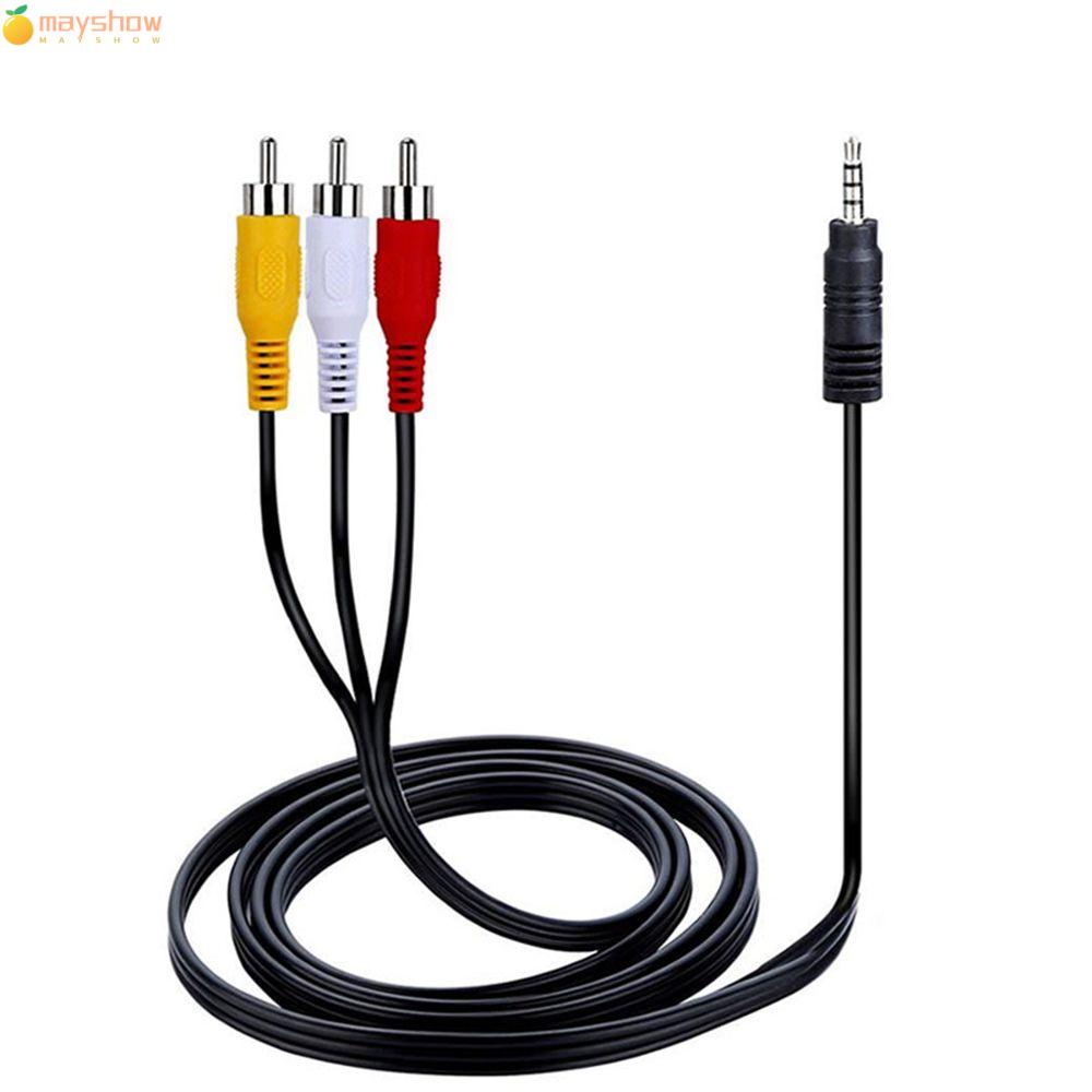 Dây cáp AUX âm thanh 2 đầu cắm dành cho loa TV DVD Laptop chiều dài 1m
