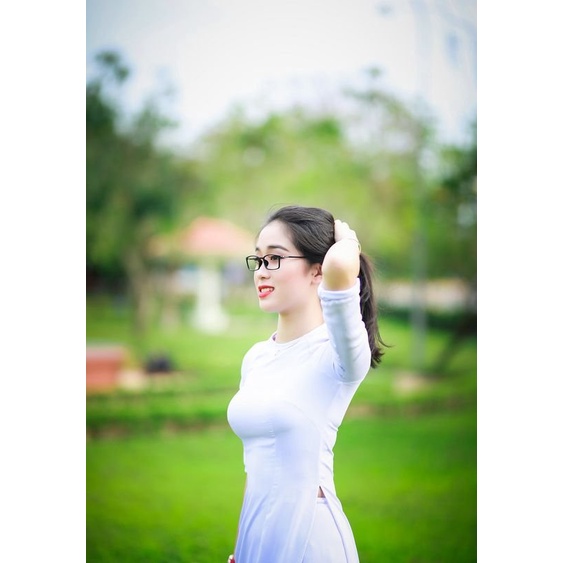 Áo dài Thúy Kiều - Áo dài trắng học sinh K60 + K61 ADTK ❤️FREESHIP❤️ mềm mại, co giãn, thấm hút mồ hôi