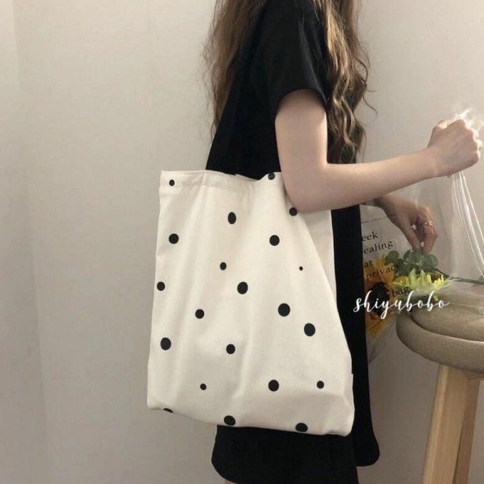 Túi Đeo Vai Vải canvas Cỡ Lớn Phối Khóa Kéo Họa Tiết Mặt Cười Đơn Giản Thời Trang 2022 Mới