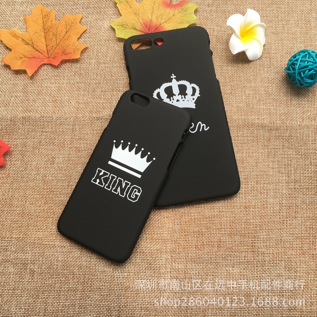 Ốp Điện Thoại Họa Tiết Vương Miện King Queen Cho Iphone 5s Se / 6 6s / 6 6s Plus / 7 / 7 Plus / 8 / 8 Plus Jp6