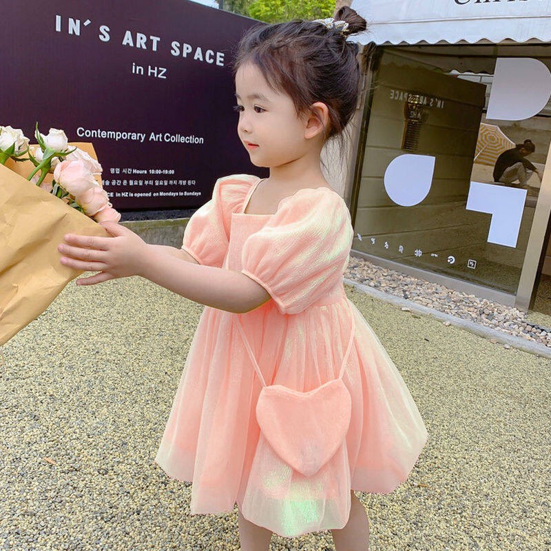 đầm bé gái mùa hè cộc tay cực đẹp - đầm công chúa bé gái diện tết siêu sang chảnh cho bé từ 10 đến 22kg