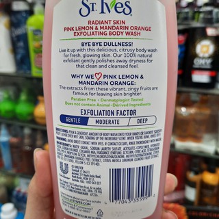 Sữa Tắm St. Ives Cam Chanh 400ml