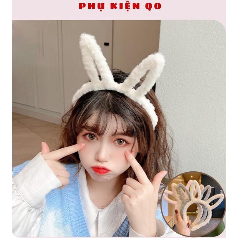 Cài tóc trang trí tai thỏ/ gấu xinh xắn đáng yêu