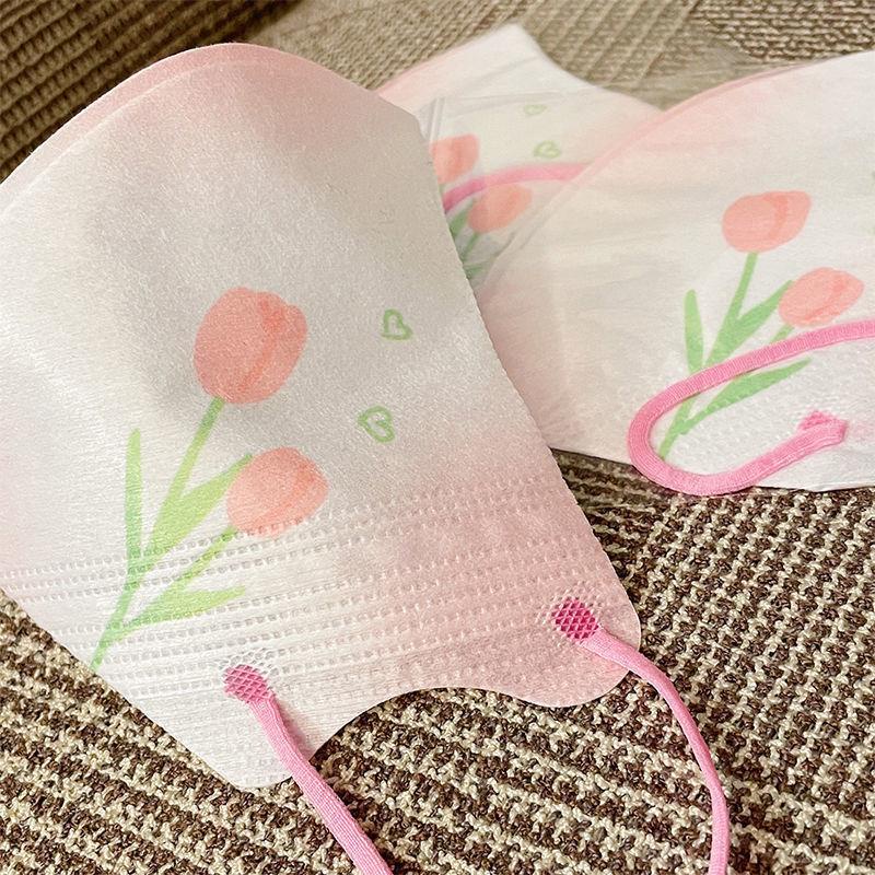 Khẩu Trang 3D Hình Hoa tulip Chống Nắng Ba Lớp Chất Lượng Cao Cho Người Lớn