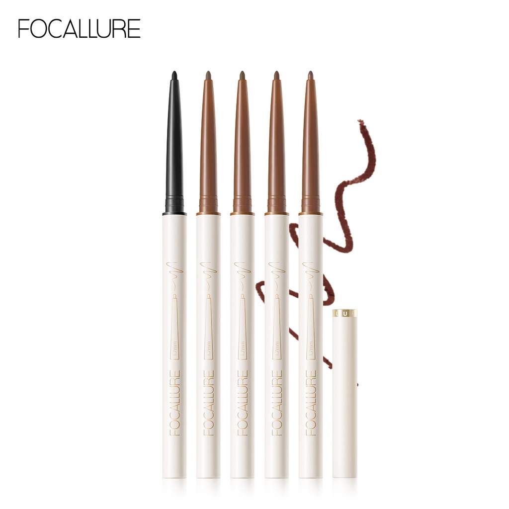 Bút chì kẻ mắt FOCALLURE đầu mảnh 1.7mm chống thấm nước lâu trôi 0.1g