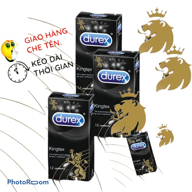 [ HÀNG CHÍNH HÃNG ] Bao cao su Durex Kingtex - Siêu ôm sát ,vừa vặn ,không mùi - Thái Lan