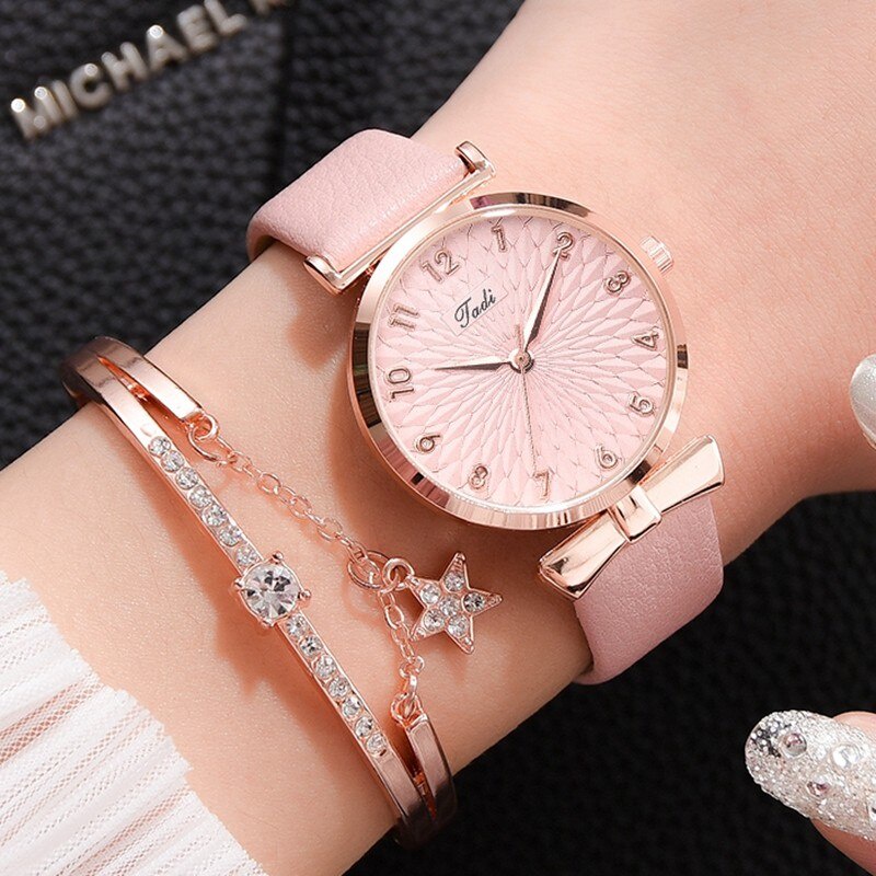 Đồng Hồ Nữ Chính Hãng JADI TD3 Dây Nam Châm Dây Lụa Cao Cấp Đẹp Giá Rẻ (Có Tặng Kèm Lắc Tay Thời Trang)