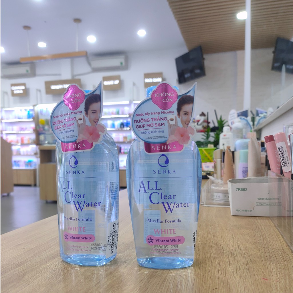 Nước Tẩy Trang Senka Micellar Dưỡng Trắng All Clear Water Micellar Formula White 230ml | BigBuy360 - bigbuy360.vn