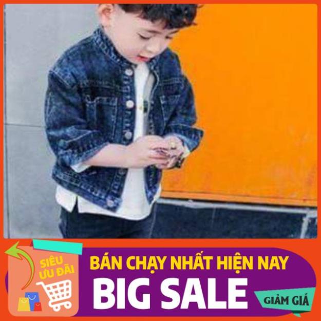 Pe minh 6ri đại bàng Áo khoát jean co giãn bé trai cực cute !