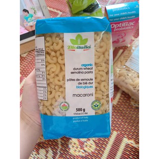 Nui Macaroni Hữu Cơ Bioitalia 500g