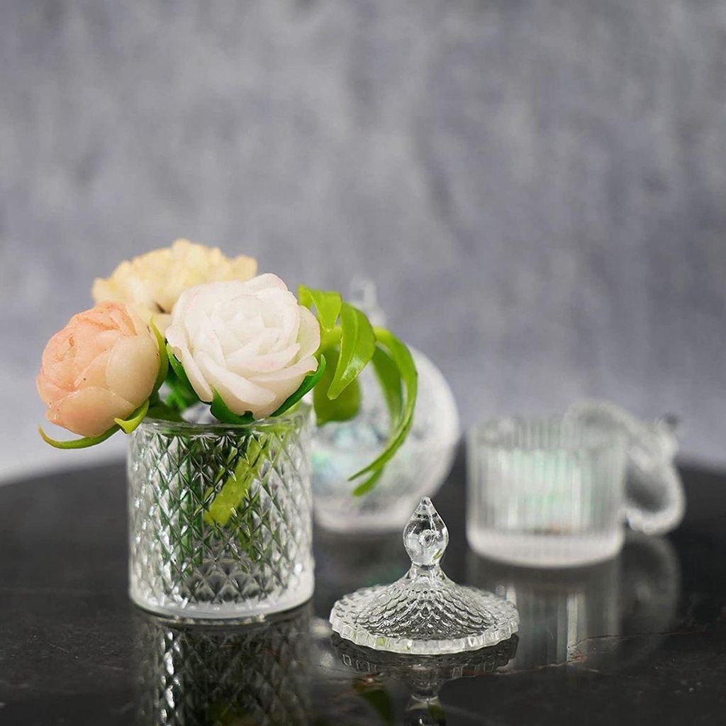 IVORY Mô Hình Lọ Kẹo 1 / 12 Mini Bằng PVC Dùng Để Trang Trí Nhà Búp Bê