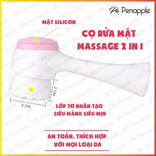 Cọ rửa mặt sợi nano siêu mịn có cán