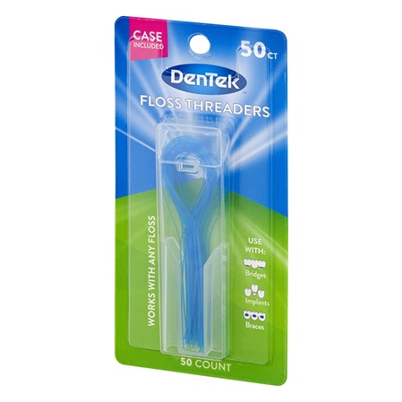 Chỉ nha khoa dành cho răng niềng DenTek Floss Threaders, hộp 50 sợi [Hàng Mỹ]