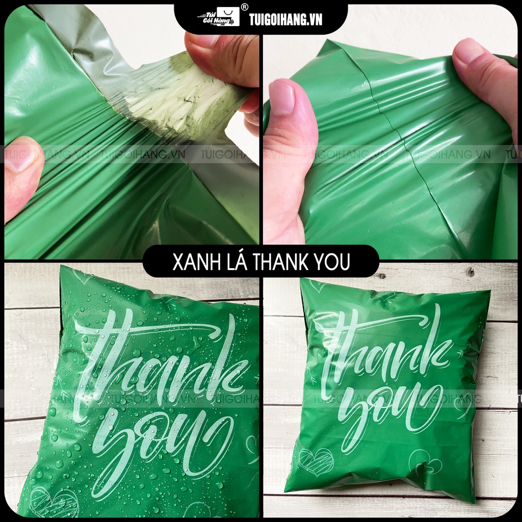 Túi Gói Hàng In Thank You 28x42 TUIGOIHANG Cuộn 100 Cái - Nhận In Logo, In Thương Hiệu Theo Yêu Cầu