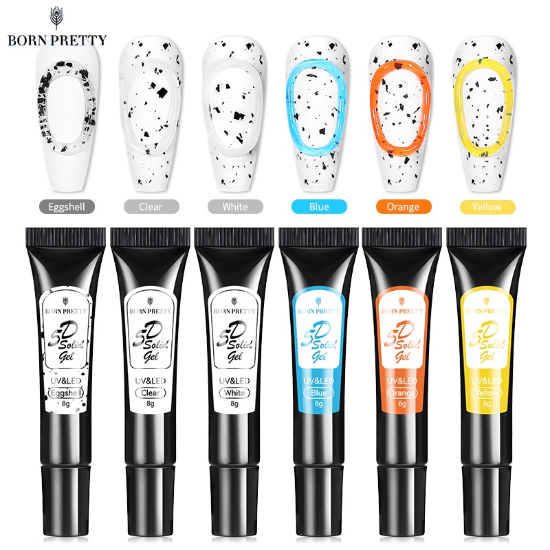Gel sơn móng BORN PRETTY ceh phủ toàn diện 5d 8g
