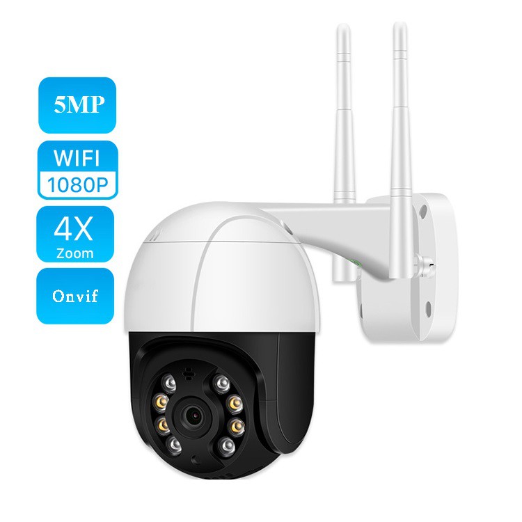 Camera IP WIFI  ICSEE Ngoài Trời 5.0Mpx Theo Dõi Chuyển Động Kèm Thẻ Nhớ Tốc Độ Cao 108M/S