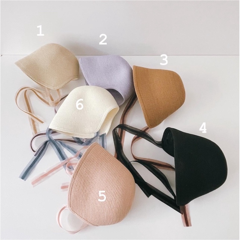 Mũ cói cho bé gái_