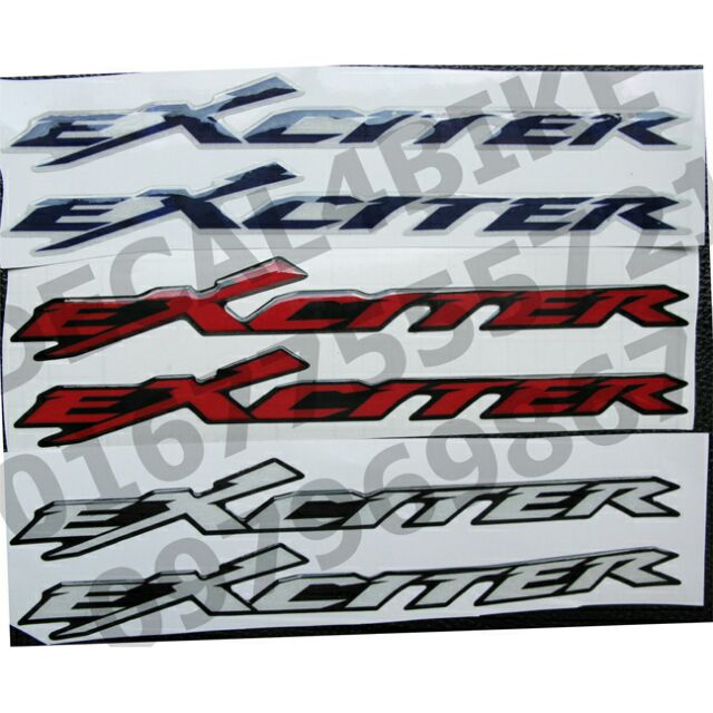 Tem chữ nỗi Exciter Phản quang ( 1 cặp dán 2 bên)