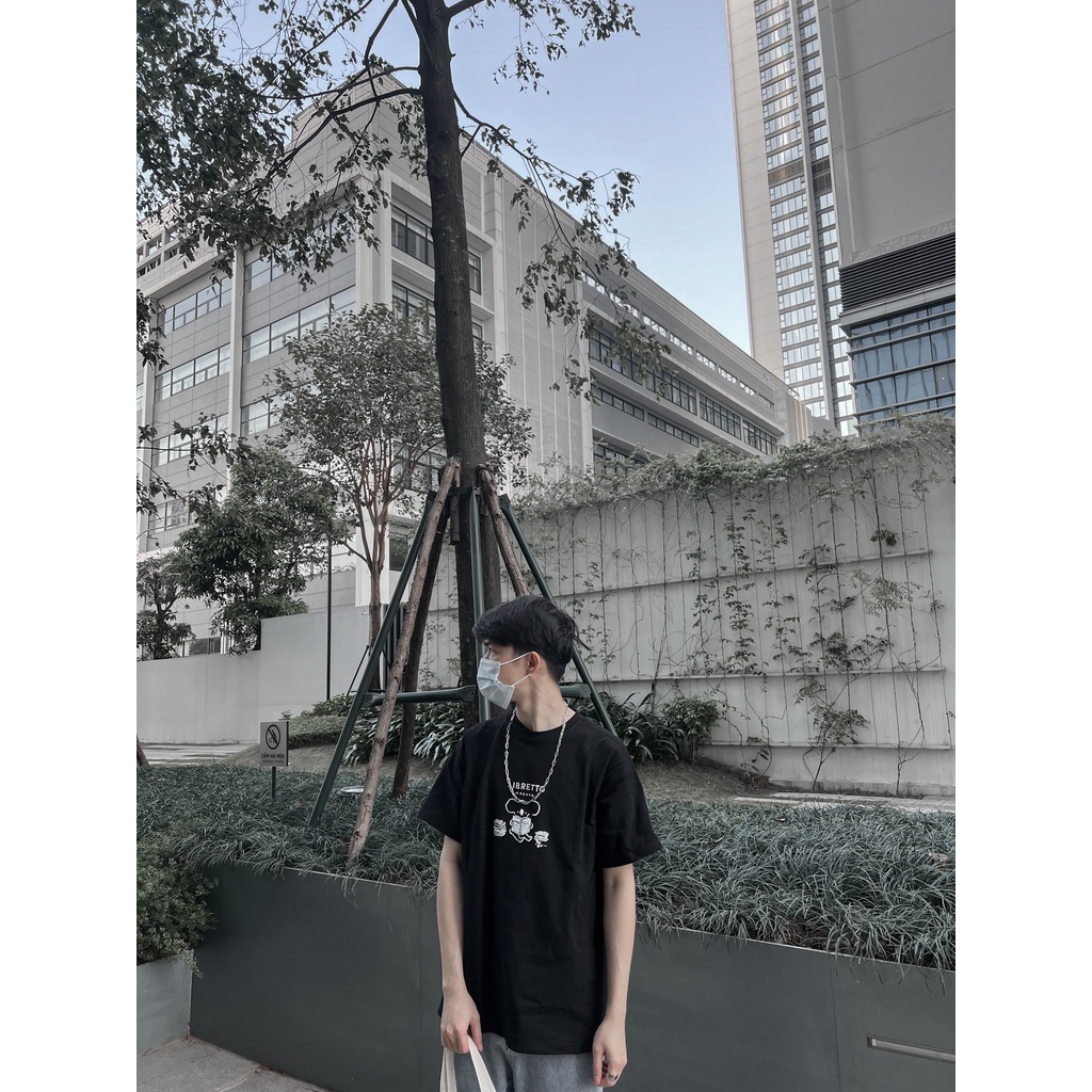 Áo thun tay lỡ nam nữ MEANSTORE phông in hình cotton vải mát form rộng phong cách Ulzzang - Ảnh thật Libretto