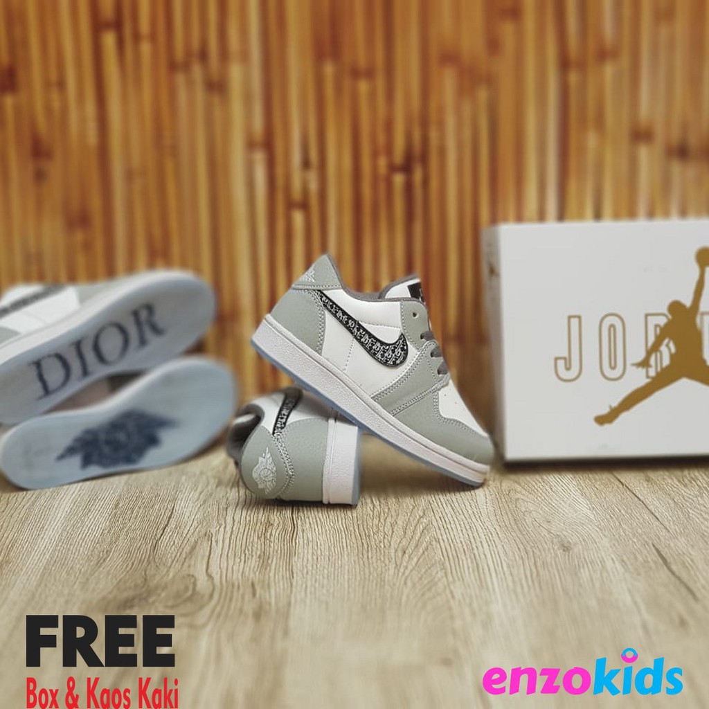 Giày Thể Thao Nike Jordan Dior Cổ Thấp Hàng Nhập Khẩu Chất Lượng Cao Cho Bé