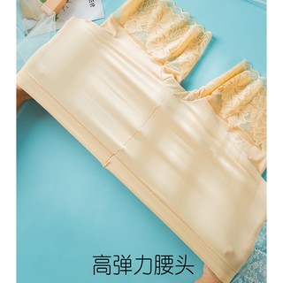 Quần Đùi Lụa Phối Ren Mặc Trong Váy Thoải Mái Cho Nữ