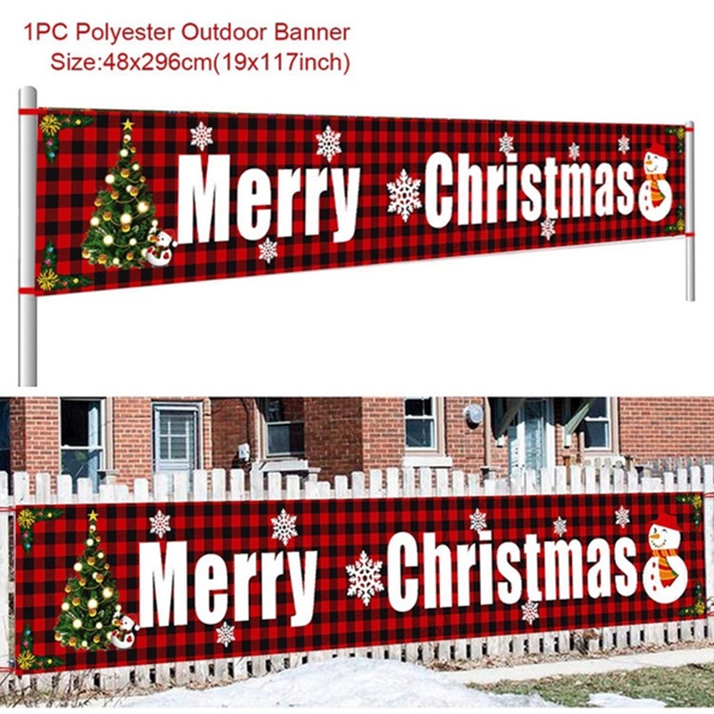 Dây Cờ Treo Tường Trang Trí Giáng Sinh / Năm Mới Cỡ Lớn 300cm