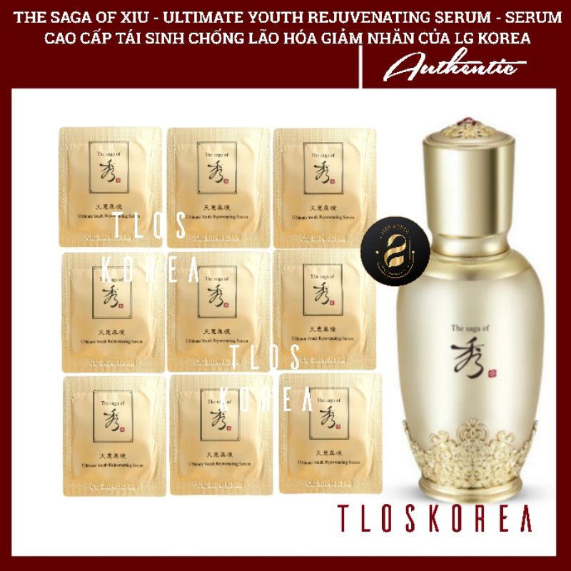 [Full Size 8Tr] Gói Serum Tái Sinh Cao Cấp The Saga/Phiên Bản Cao Cấp Ultimate Youth Rejuvennating Serum 1Ml Gói Sample