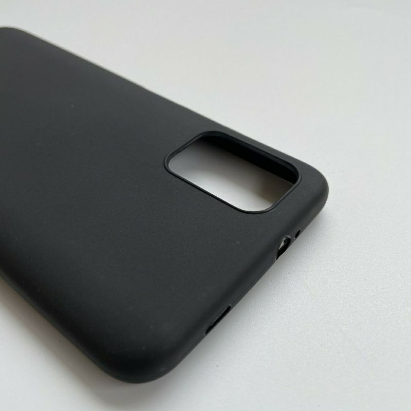 Ốp lưng silicon đen nhám cho Xiaomi Poco M3 không bám vân tay, có gờ bảo vệ camera.