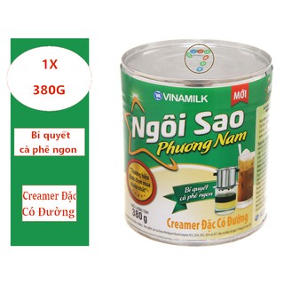 CREAMER ĐẶC NGÔI SAO PHƯƠNG NAM XANH LÁ - HỘP THIẾC 380G