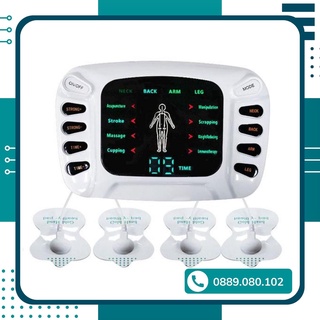 Máy mát xa xung điện, máy massage trị liệu 8 miếng dán