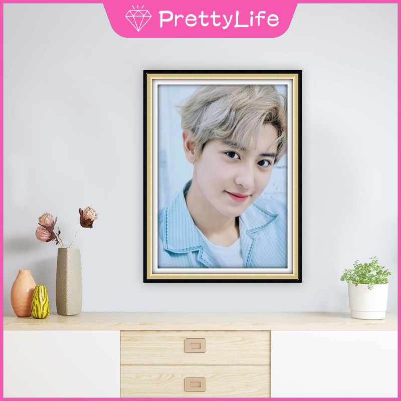 Tranh Đính Đá 5D Tự Làm Hình EXO Kích Thước 30X40cm Trang Trí Nhà Cửa