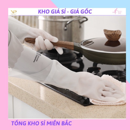 [❌GIÁ SỈ❌] Găng tay cao su siêu dai, siêu bền loại dài Có chun chống tuột 88237