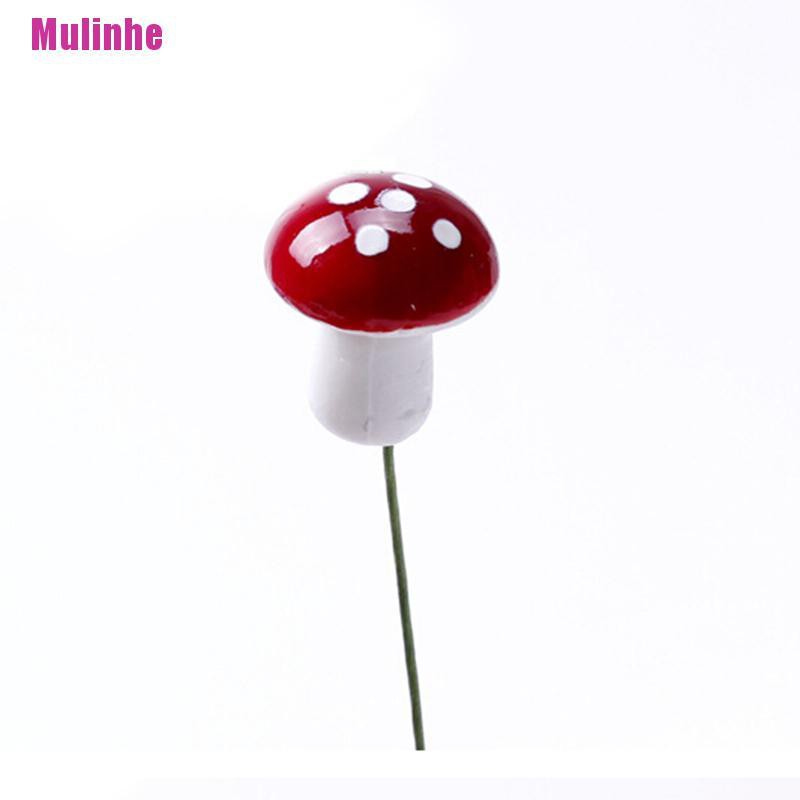 Set 10 đồ trang trí hình cây nấm mini trang trí sân vườn / nhà búp bê diy