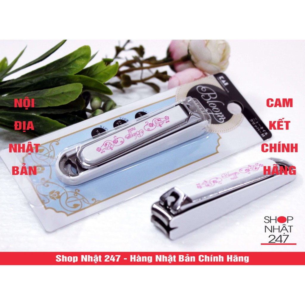 [Hỏa Tốc HN] Bấm móng tay thân nhựa hoa văn KAI NỘI ĐỊA NHẬT BẢN