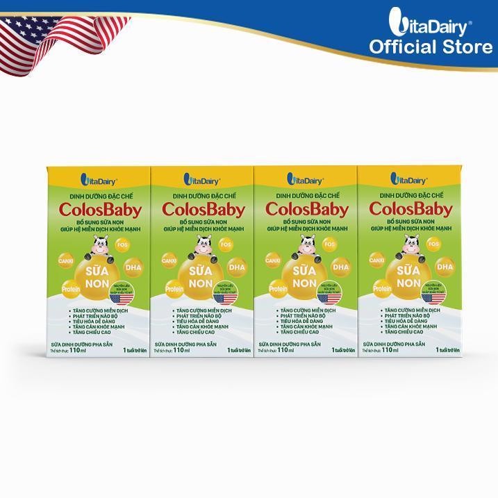 Sữa bột pha sẵn Colosbaby Gold 110ml và 180ml( Thùng x 48 hộp ) [Date luôn mới]