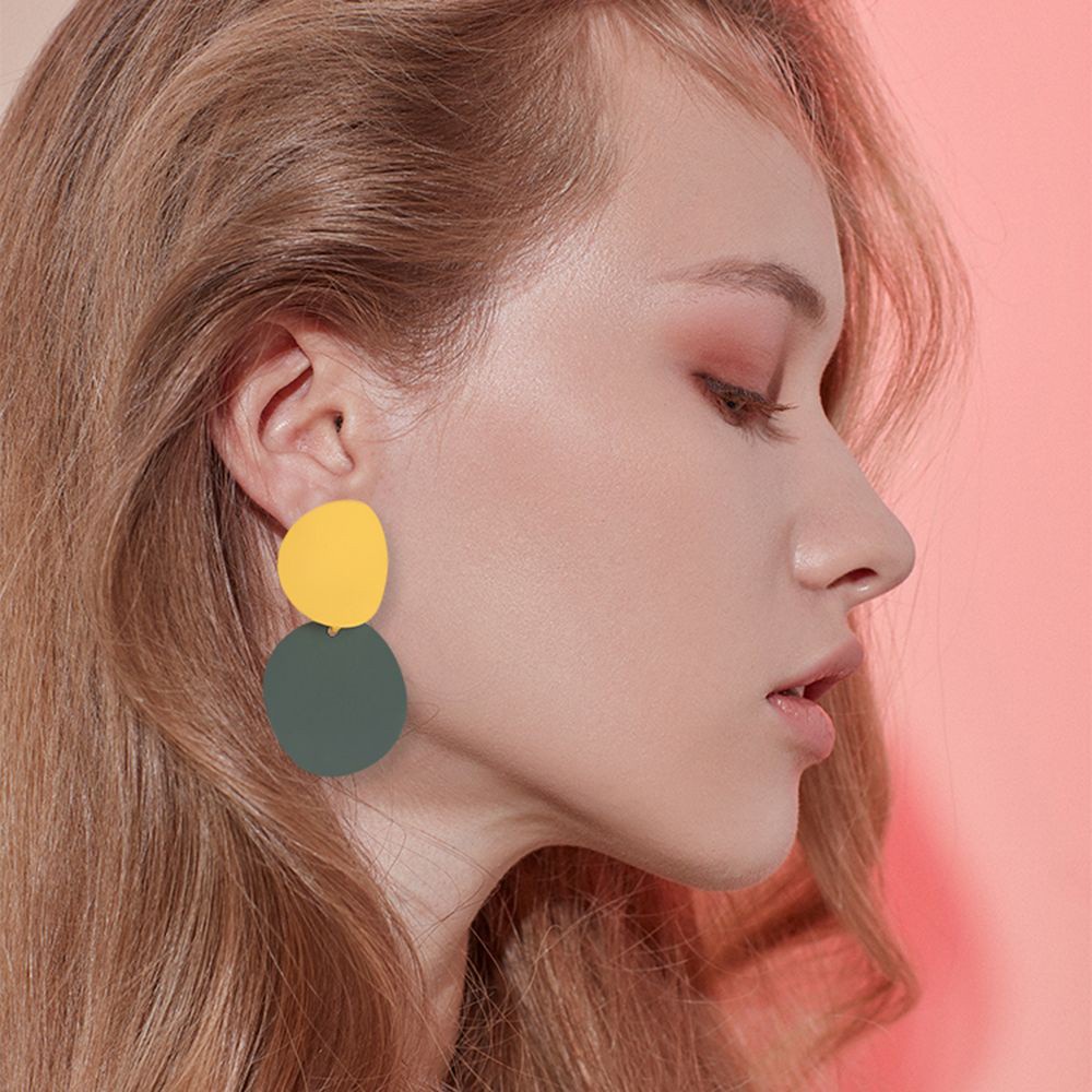 Bông tai xỏ lỗ bằng hợp kim acrylic phong cách du mục nhiều kiểu thời trang cho nữ