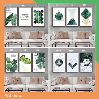 Tranh treo tường canvas hoa lá đẹp Wihomes ( tranh kèm khung y hình ), giá bán 1 tranh