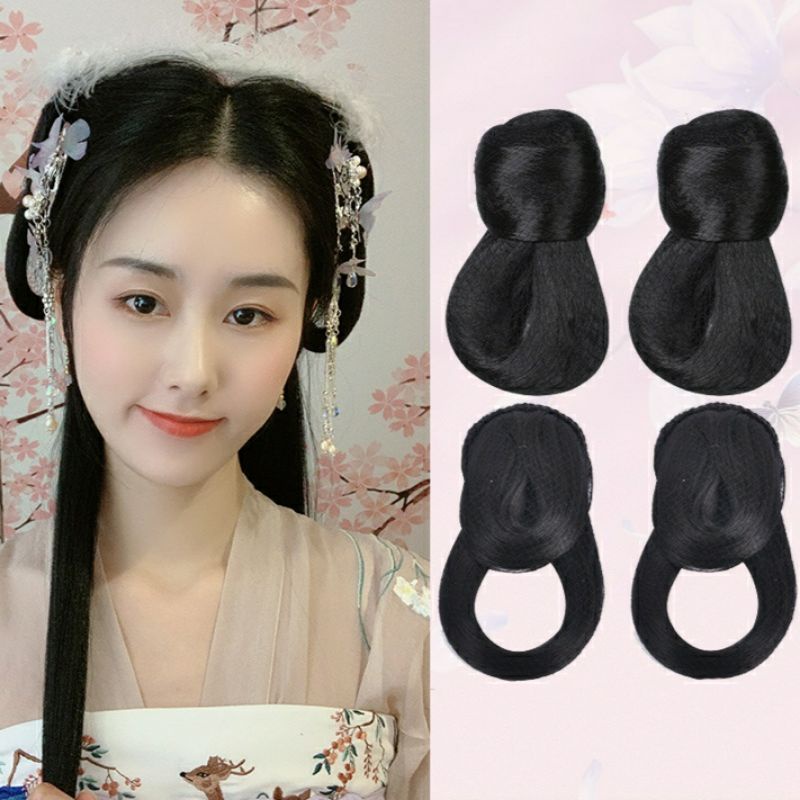 2 -Búi Tóc Giả Cài Đầu Hóa Trang CỔ TRANG SẴN Các Loại